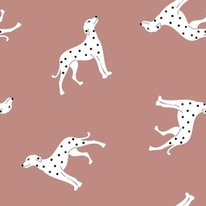 Dotty Dalmatians in Blush Beige