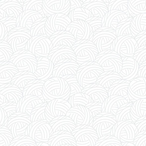 Balls of yarn - light gray line on white