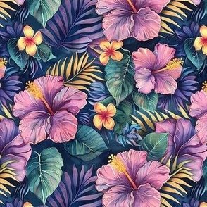 Purple Hawaiian hibiscus