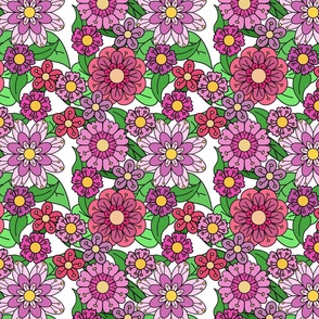 Pink Retro Floral