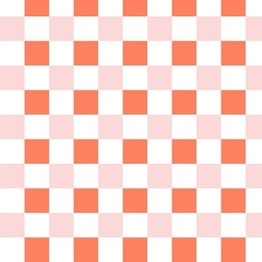 1.5 Pink, orange checkerboard