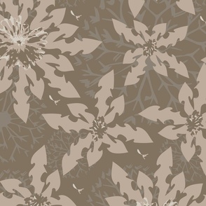 Maximalist Deconstructed Dandelions in Neutral Browns