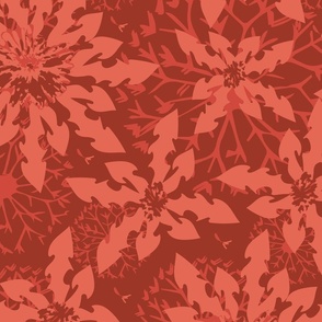  Maximalist Deconstructed Dandelion in Reds