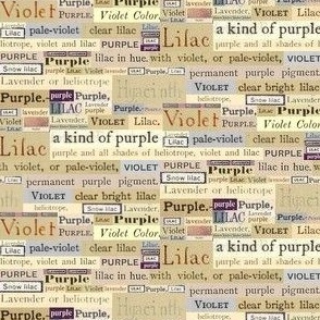 Light Purple Word Art Collage