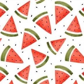 Watermelon Slices White (small scale)