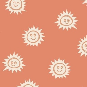 053 - Small Scale Good Morning Sunshine Happy Sleepy Faces Childrens Hand Drawn Whimsical Cute Nursery Baby-16