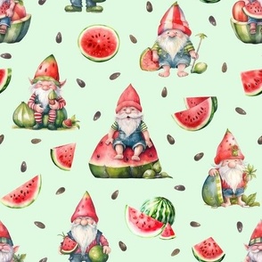 Watermelon Gnomes Green