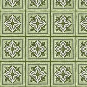 Moroccan/Cuban Tile - Soft Lime Green