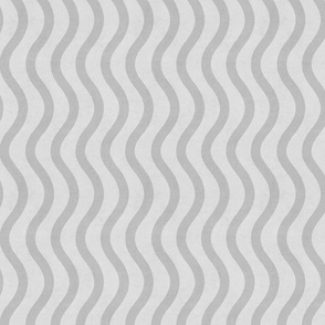 Wavy Stripes - Grey & White