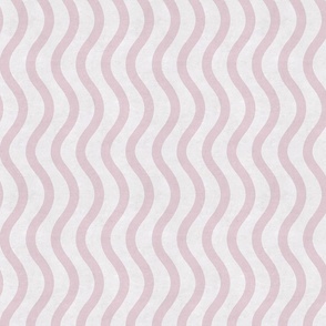 Wavy Stripes - Soft Pink & Off-White