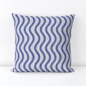 Wavy Stripes - Blue & White