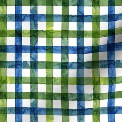 S Plaid Ocean Blue Green-©Lucinda Wei