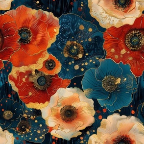 Poppies Art Nouveau-1