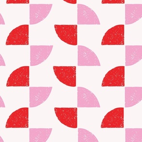 Geometric, Triangle, Stripes, Modern, Retro, Shapes, Texture, Pink, Red
