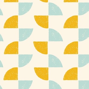 Geometric, Triangle, Stripes, Modern, Retro, Shapes, Texture, Yellow, Mint