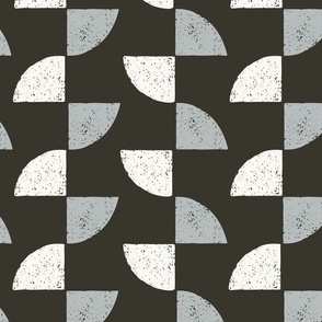 Geometric, Triangle, Stripes, Modern, Retro, Shapes, Texture, Charcoal, Black, Grey, White