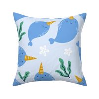 Swimming Narwhals