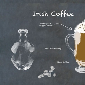 Classic Irish Coffee Cocktail