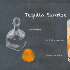 Classic Tequila Sunrise Cocktail