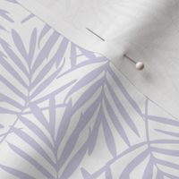 (XS) Tropical Fronds - Lavender on White - Lilac - Coastal - Tropical - Palm Trees - Minimalist - Palm Fronds - Palm Leaf - Leaves - Caribbean