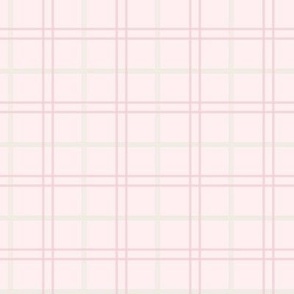 Peony pink checkered pattern
