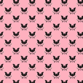 Whimsy Bats - Pink and Black SM