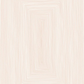Hand Drawn Jumbo Rectangles - All White, Dusty Blush (Pink Ground) - Line Geo