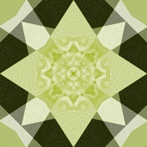 textured geometric retro green