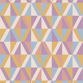 Abstract geometric pattern in mid-century style