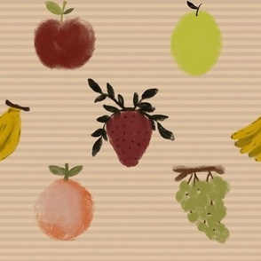 Fruits Oil Paint Design