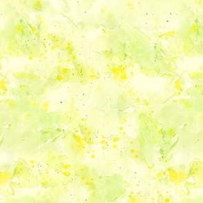 Soft Yellow and Green Watercolor Abstract Blender