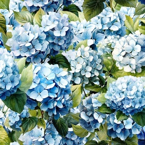Blue Hydrangea pattern