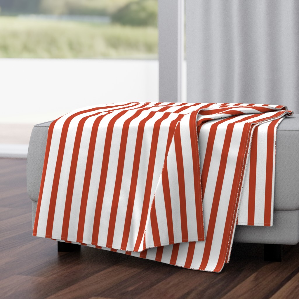 Stripes Hex#C14227 Mahogany - Brown Orange Tones Vertical Lines and Stripes