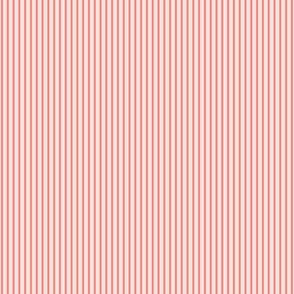 Pink Stripe on Cream - 1/4 inch