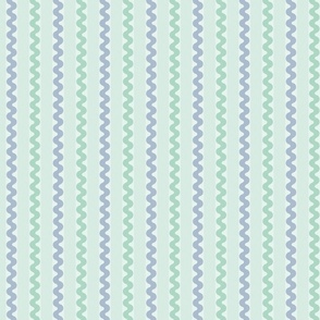 Zig Zag Stripes - Lilac & Green