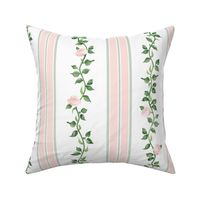 Dolly Floral Stripe - middleton pink & sea salt