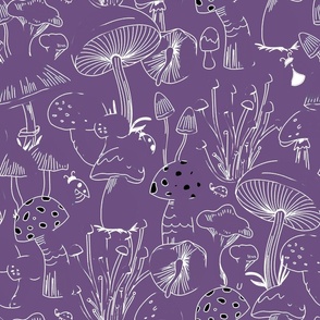 Mushrooms Collection - Purple - M