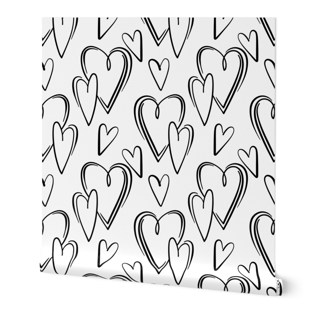 Seamless pattern for girls, boys, clothes, heart, love, gift. Creative background with brushstroke,stripes inscriptions. Funny wallpaper for textile and fabric. Fashion style. 