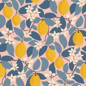 Lemon Tree - Blush Pink & Blue (M/XL)