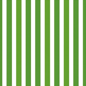 Preppy green and white stripes