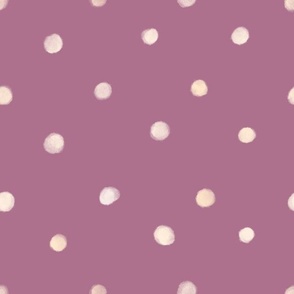 White Polka Dots On Purple 12x12 Nursery Polka Holiday Earth Tone Neutral Rustic