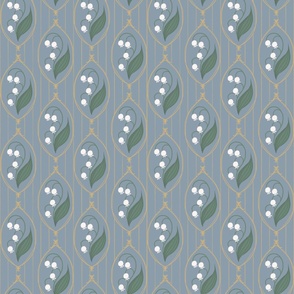 Lilly of the valley-Small (Stripe background)