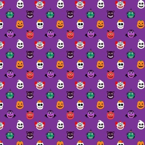 Halloween Headshots - Purple (small scale)