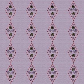purple and red diamond shape stripe on faux texture