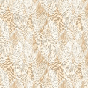 Seamless feather texture in white and cream 