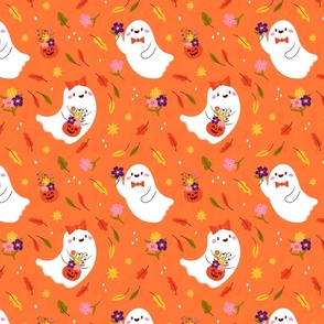Bootiful Day Ghostie Floral | MD Scale | Fall Colors