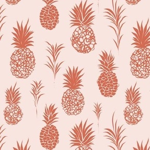 Red & pink graphic pineapples