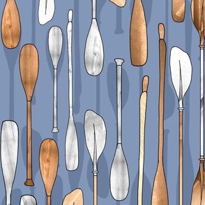 Oars and Paddles (Lake Blue large scale) 
