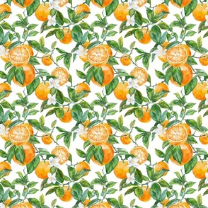 Oranges And Flowers