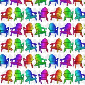 Rainbow Adirondack Chairs 